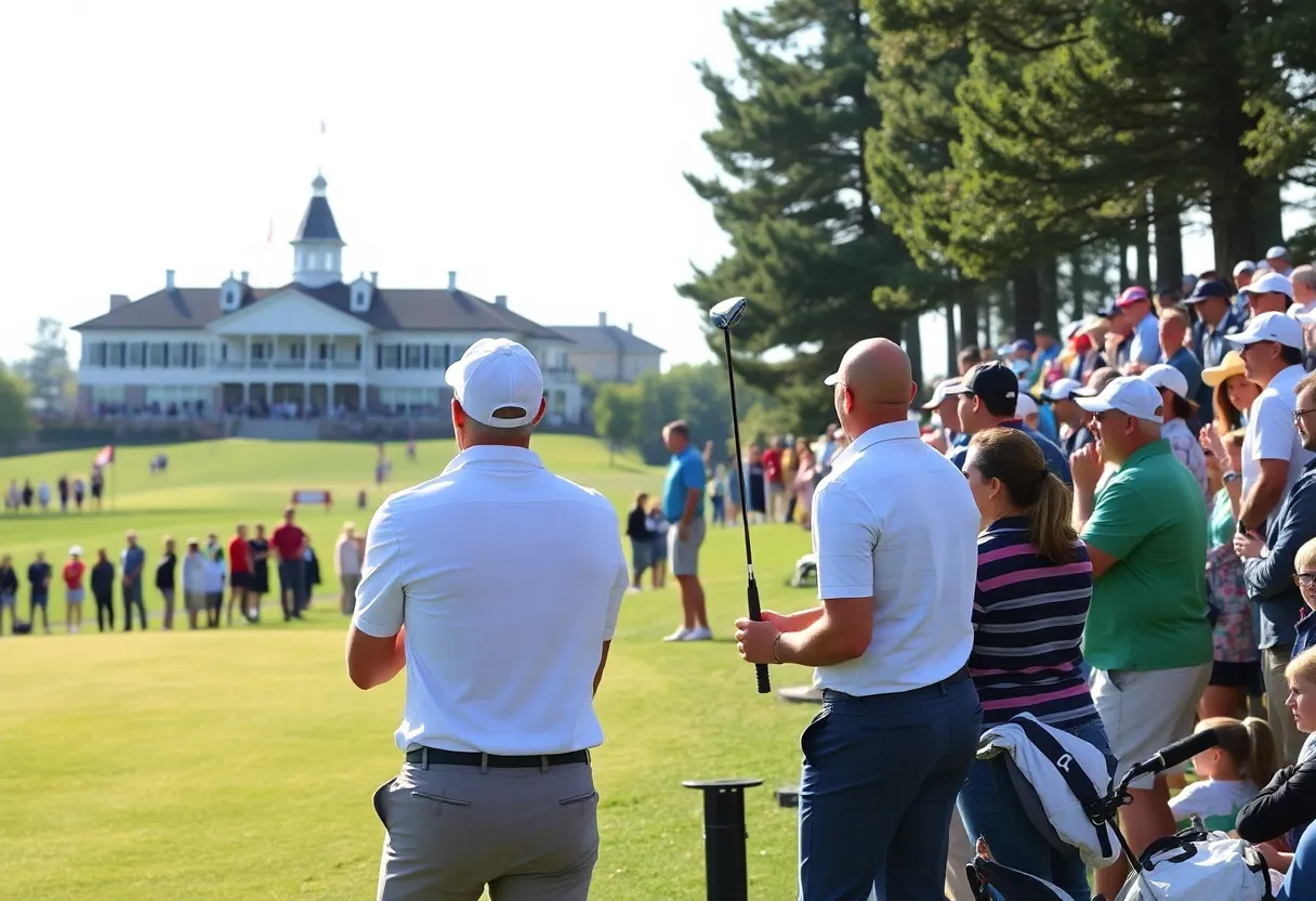 Georgia Tech Golf Team competing at the East Lake Cup