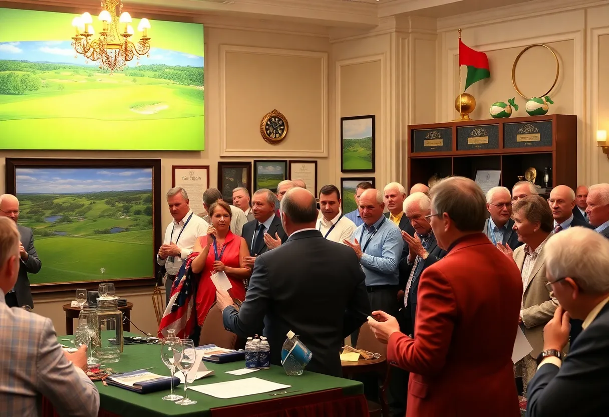 Exciting golf auction at the University of Stirling.