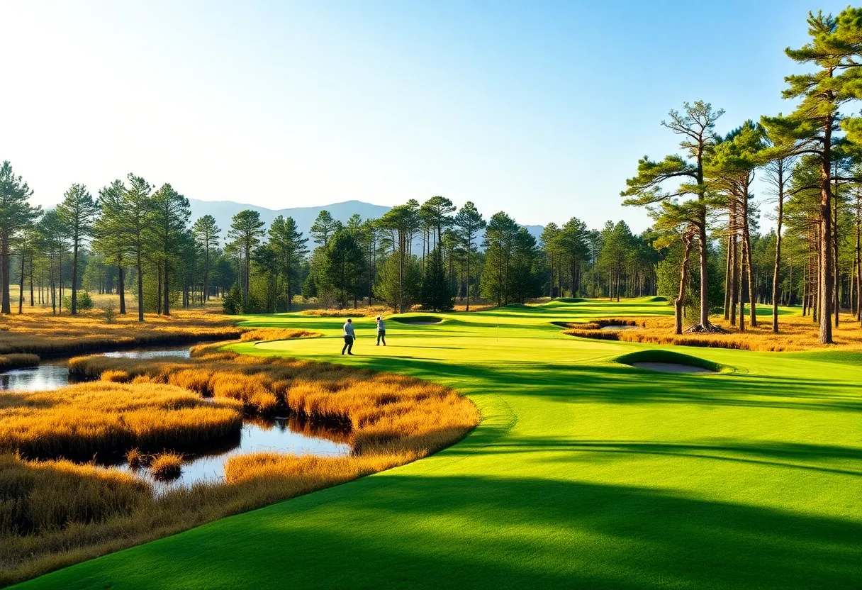 Luxurious golf course in Florida