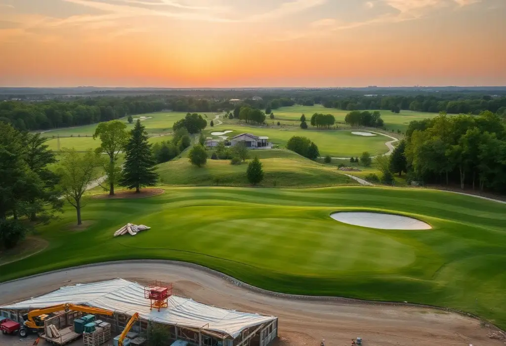Revamping the High Pointe Golf Club with construction activities in view.
