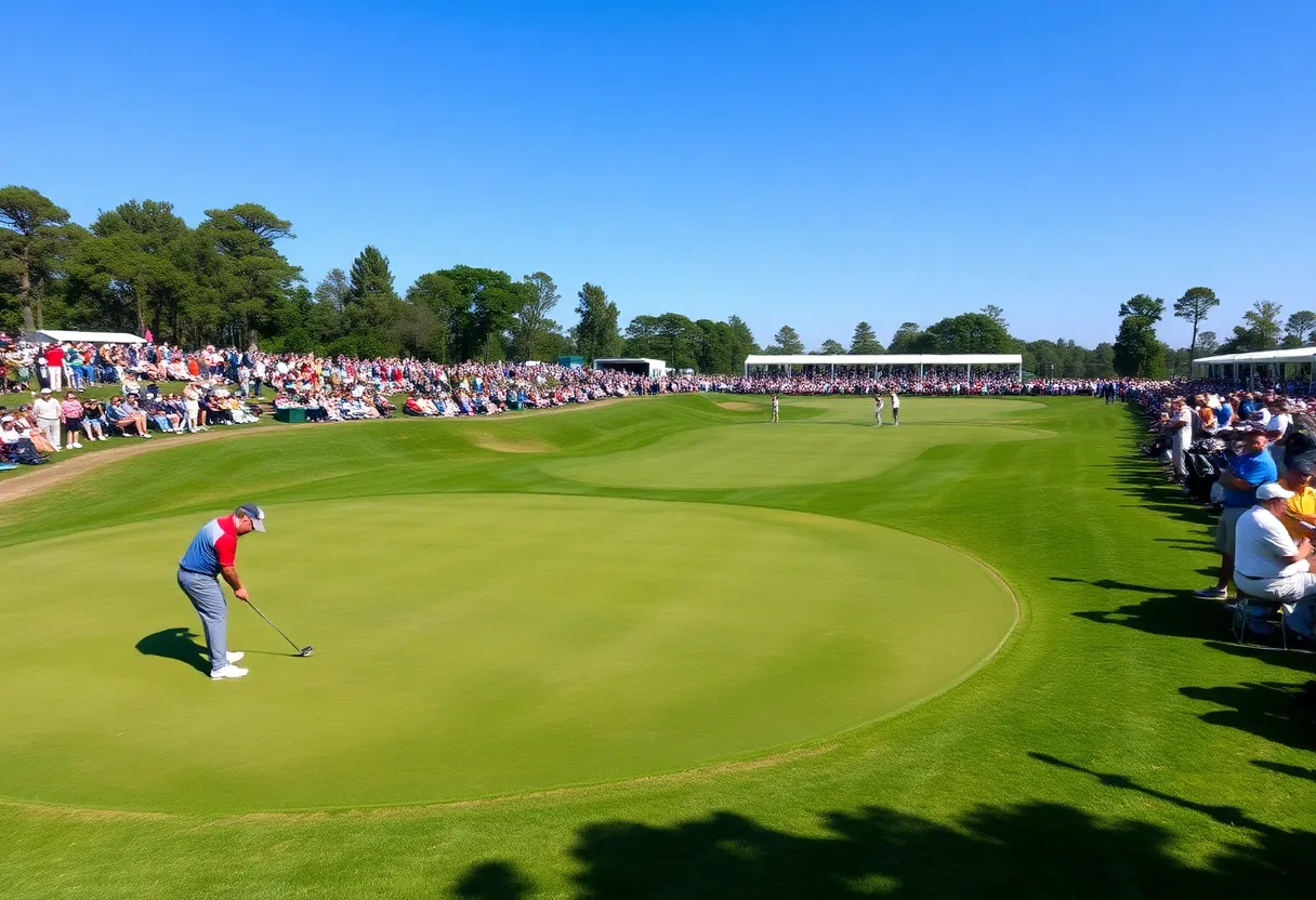 Players competing at the 2024 Amgen Irish Open golf tournament.
