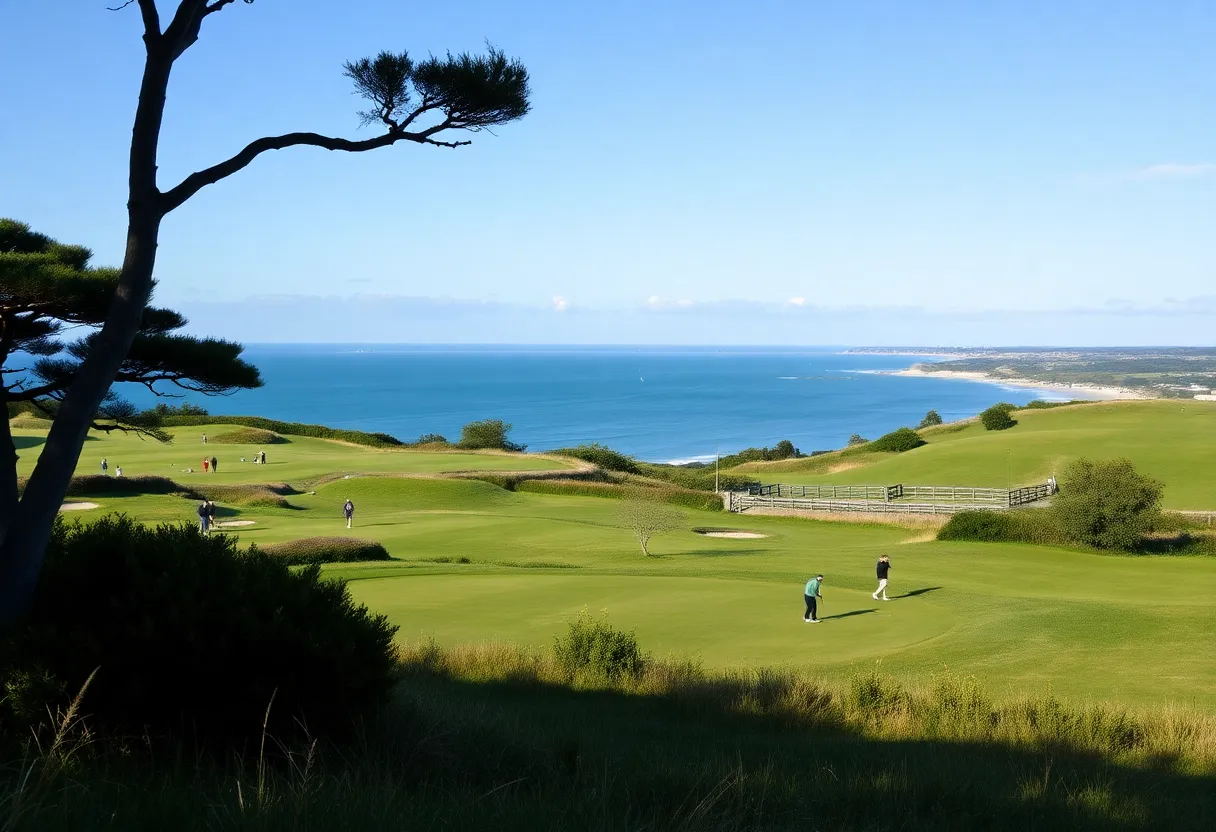 Scenic golf course in Le Touquet with coastal views