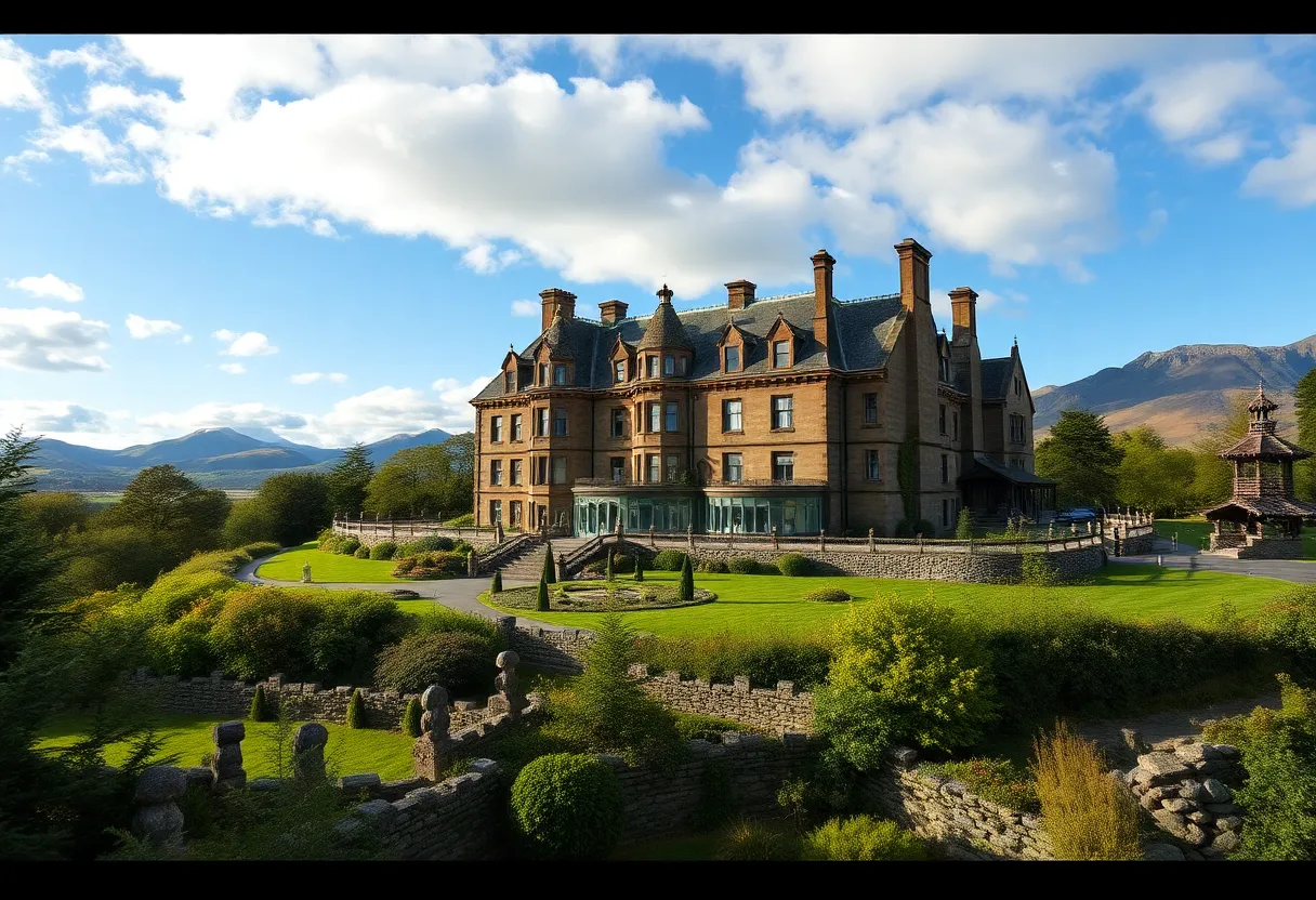 A stunning Scottish hotel set in a beautiful natural landscape