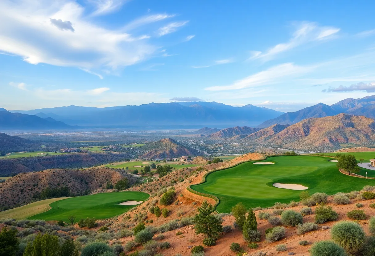Stunning view of Nemacolin Golf Resort and its scenic golf courses
