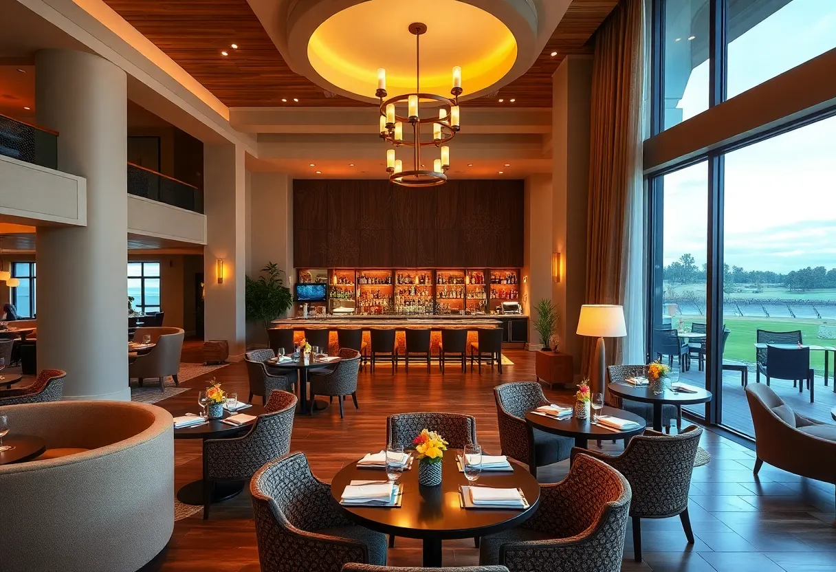 Interior view of the renovated fourth floor of Old Course Hotel