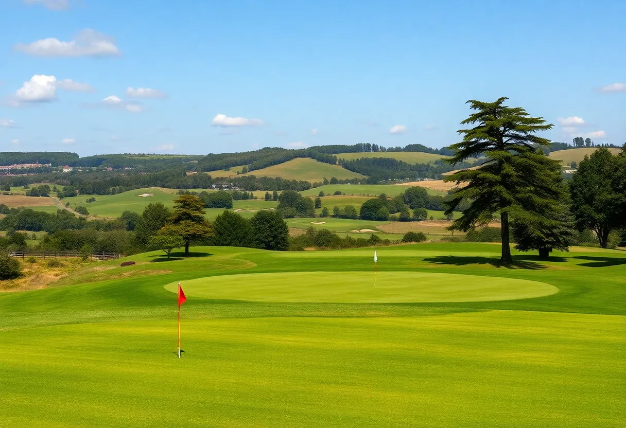 Scenic view of Pasatiempo Golf Club during renovations