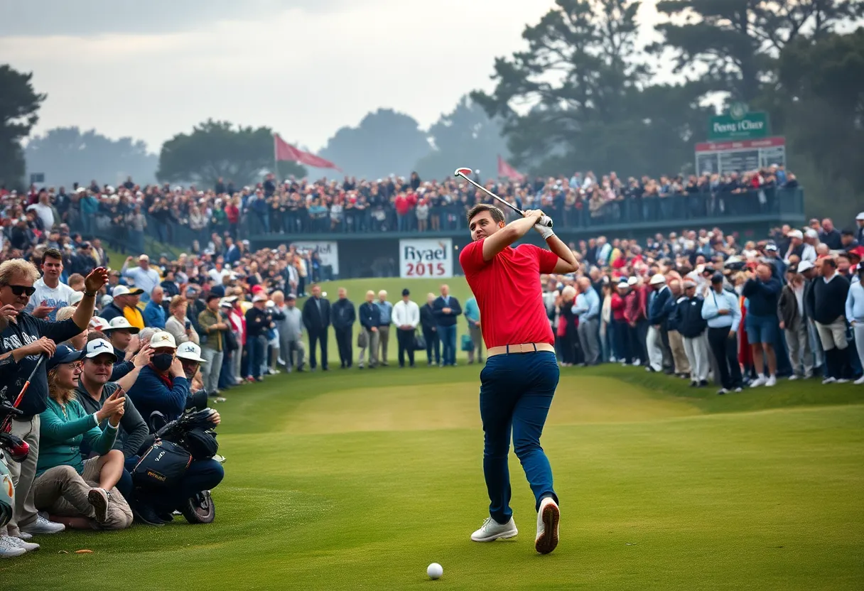 Exciting Ryder Cup match at Bethpage Black golf course