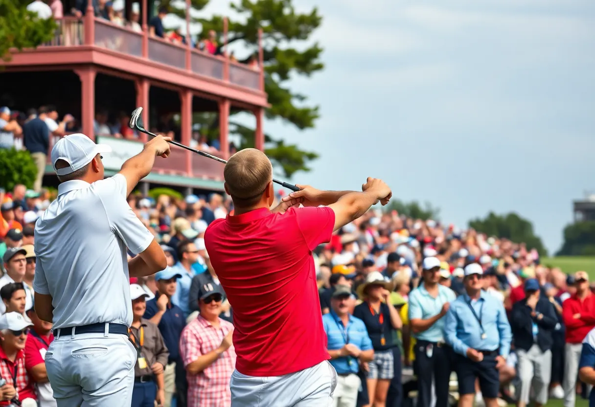 Thrilled crowd at Ryder Cup 2025