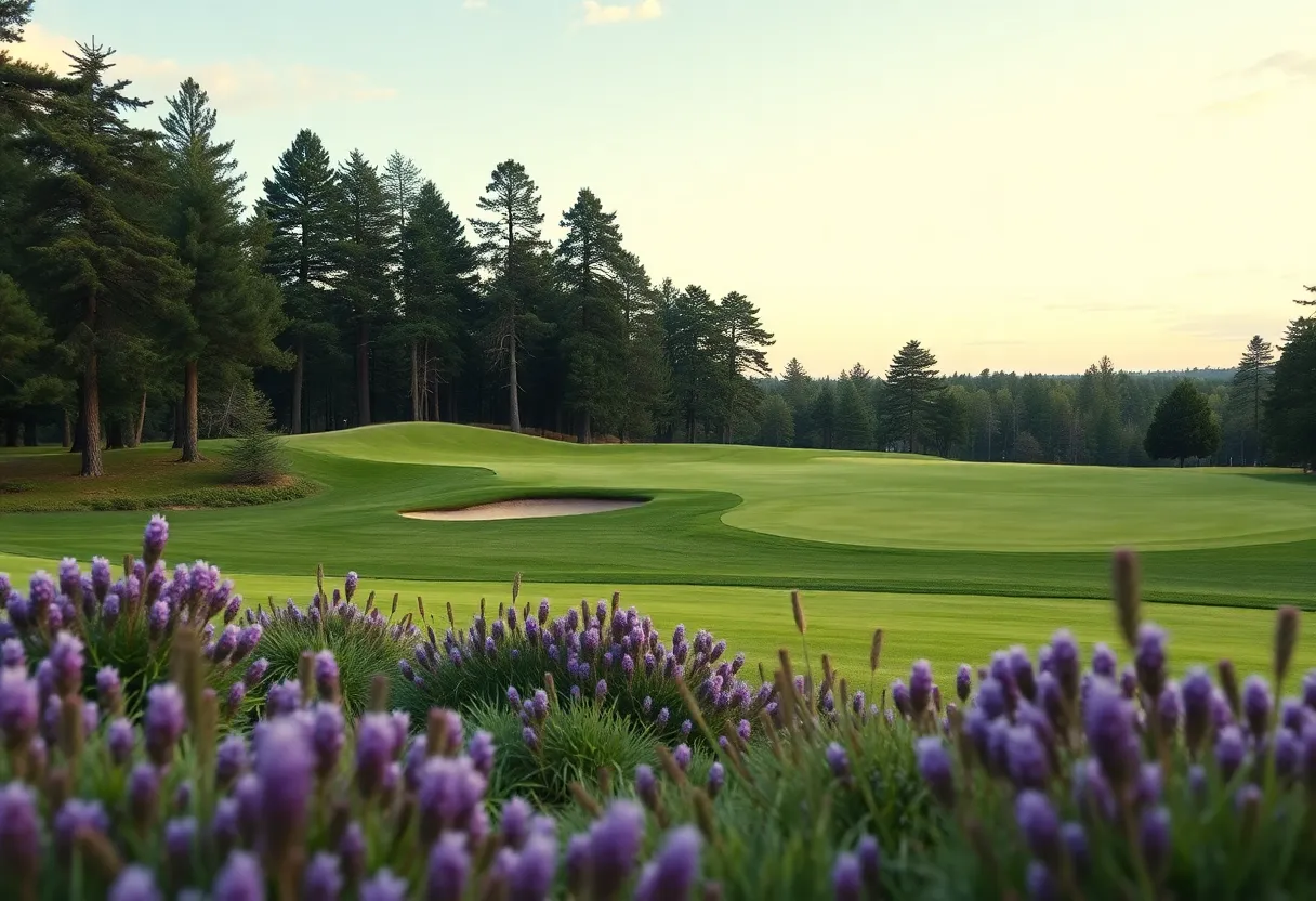 Scenic view of Sunningdale Golf Club during the ISPS HANDA Senior Open.