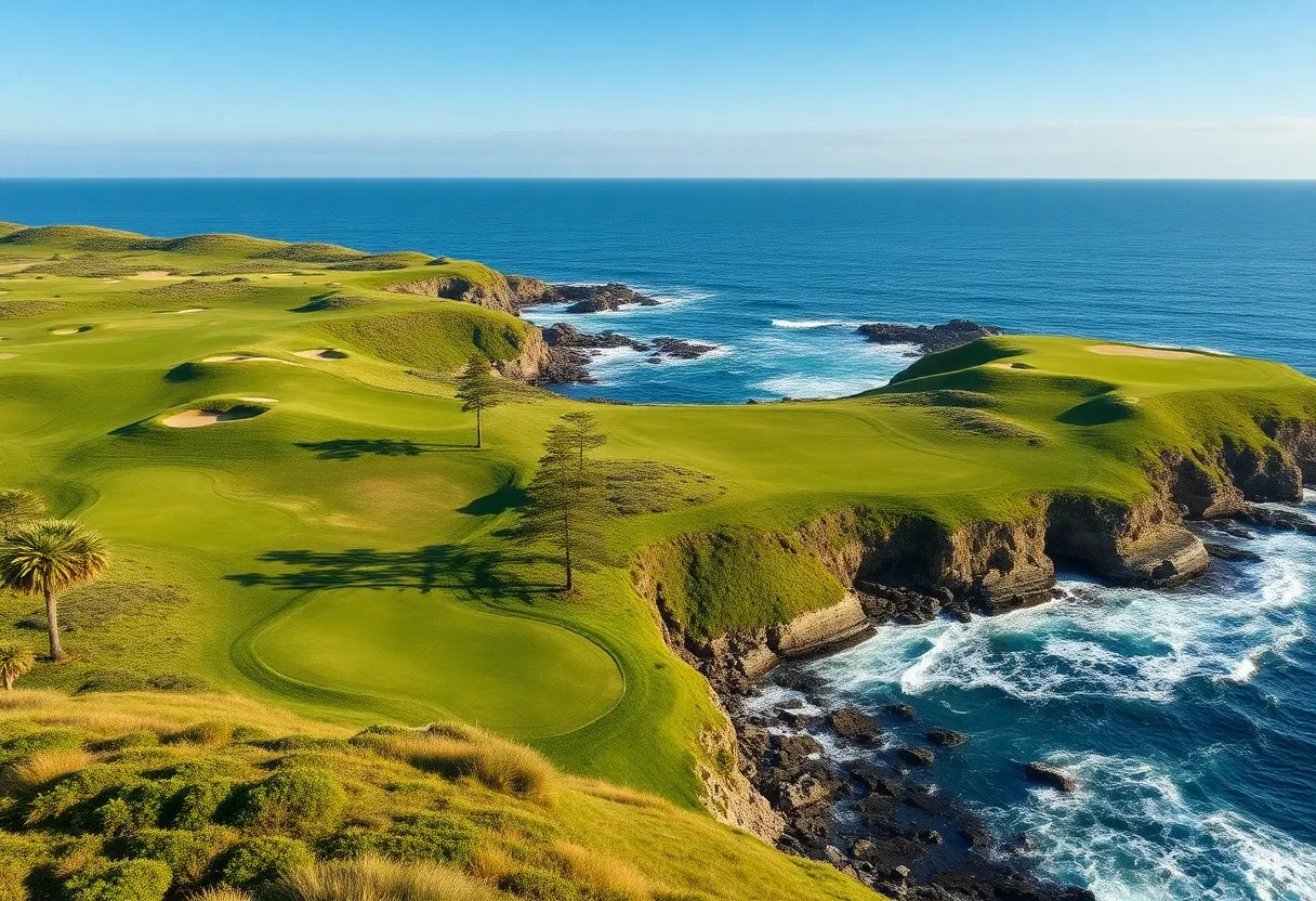 Beautiful coastal golf courses promoting sustainability
