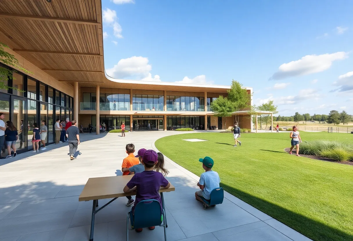 Students participating in activities at the TGR Learning Lab at Cobbs Creek Golf Course.
