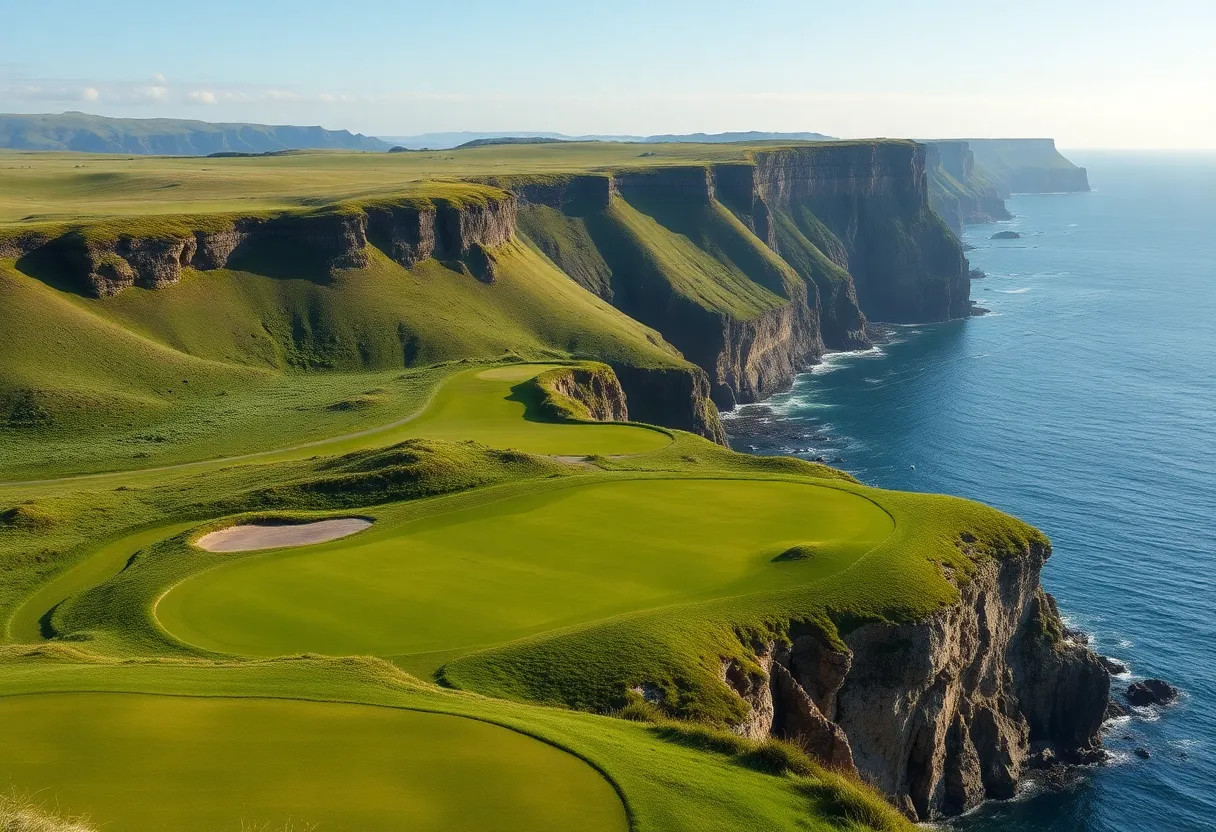 Coastal view of Trump International Golf Links