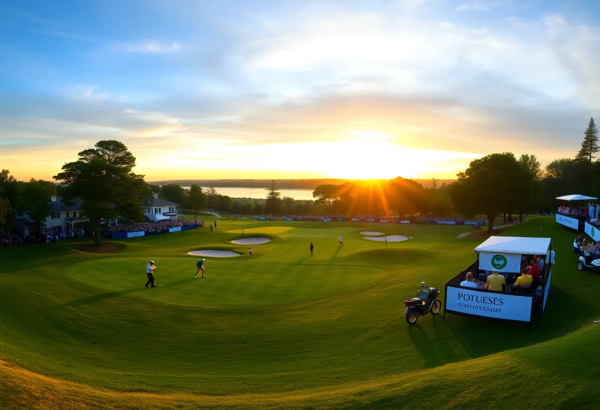 Sunset view of Cypress Point Club during the 2025 Walker Cup