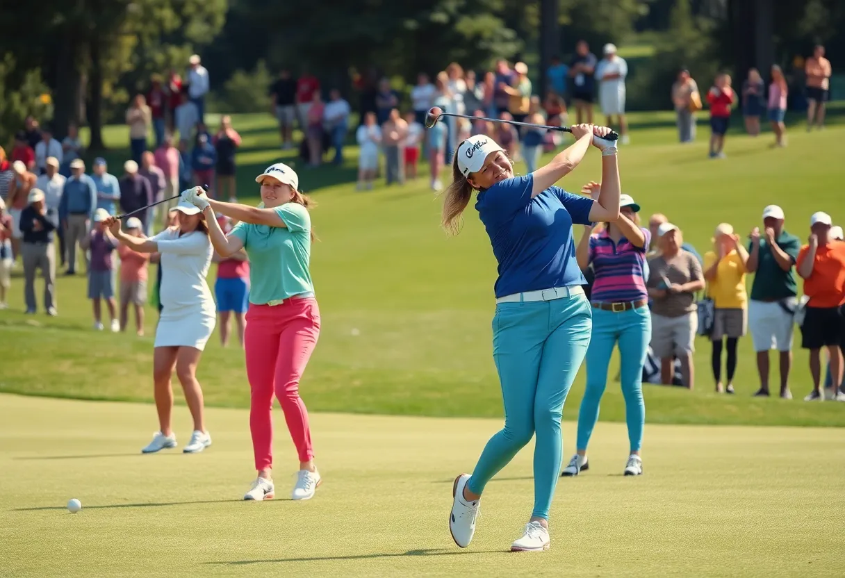 Female golfers competing at the 2025 International Crown