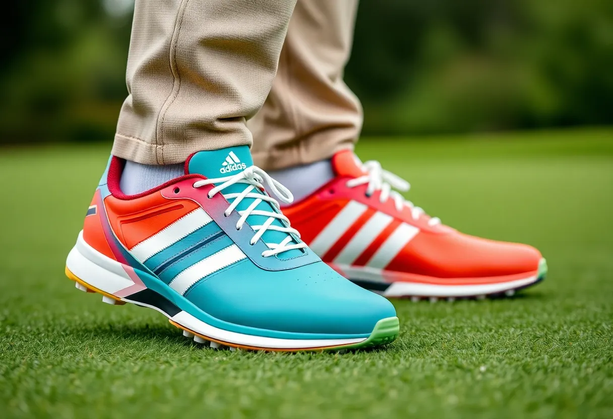 Adidas Tour360 24 Golf Shoes on a golf course