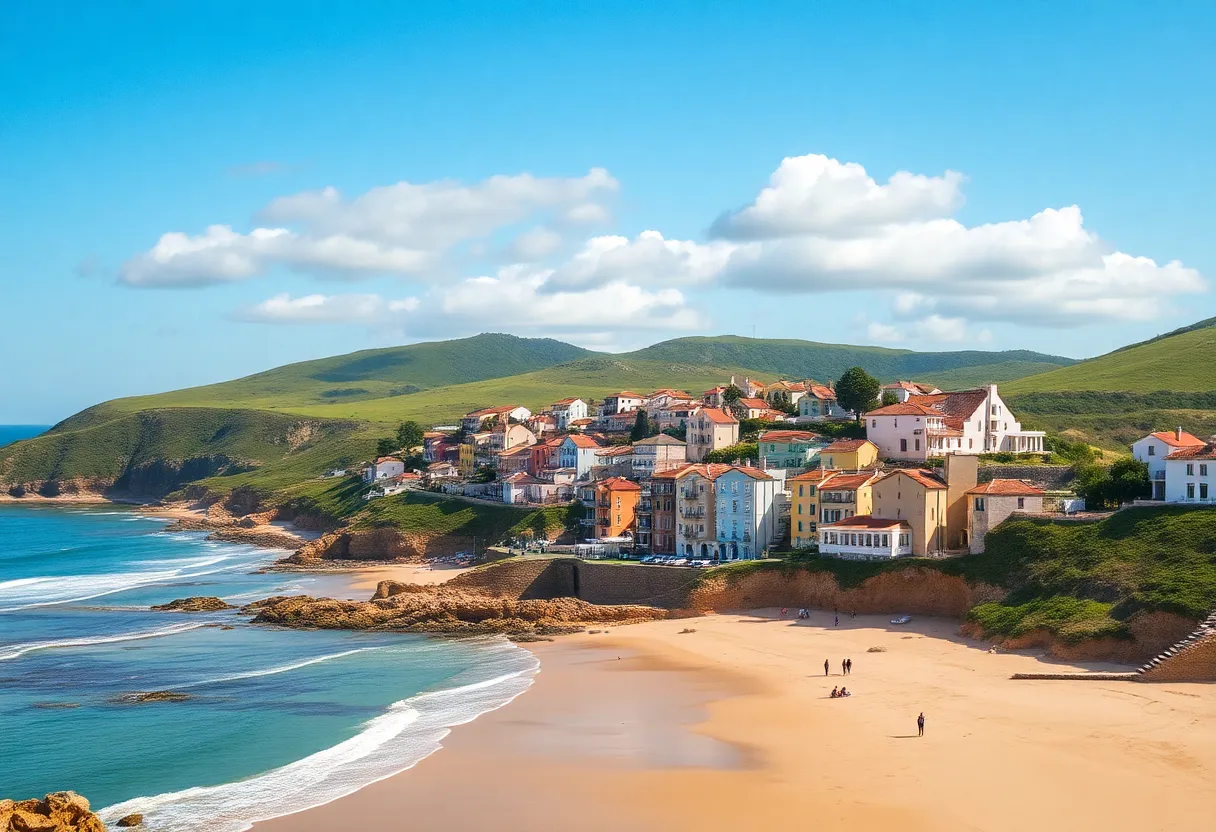 Stunning Algarve beach with golden sands and clear blue waters