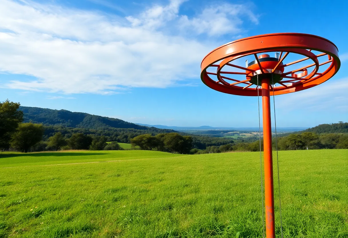 Scenic disc golf course in Alvaiázere, Portugal