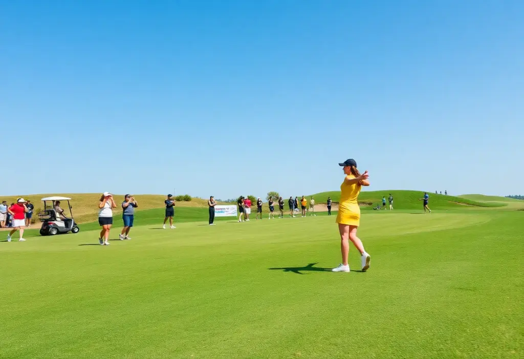 Aussie women golfers celebrating their historic victory at the International Crown.