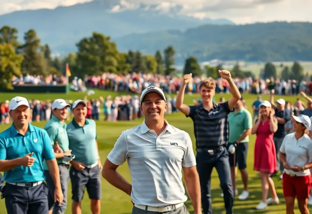 Celebration of Australian women's golf team at Hanwha LifePlus International Crown