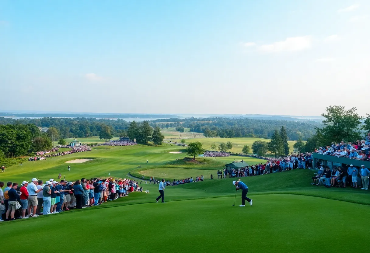 Golf tournament at Yokohama Country Club