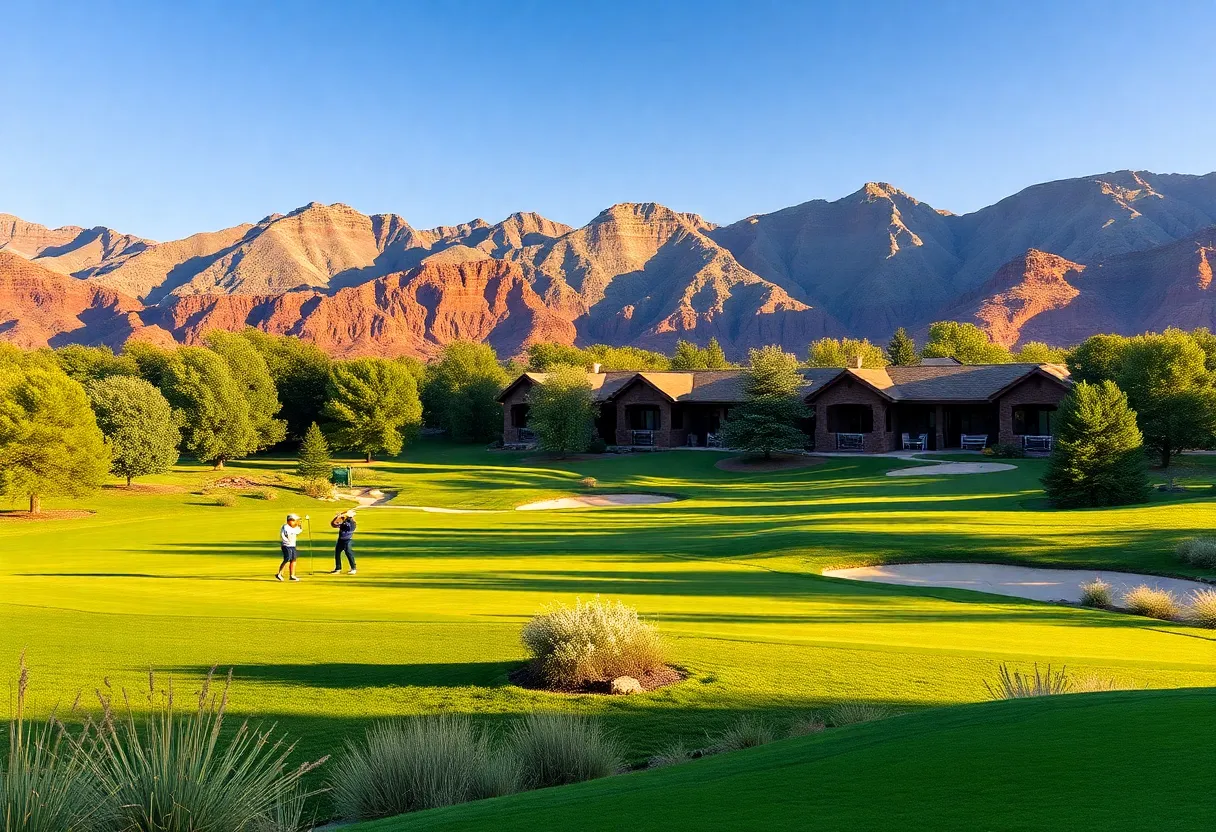 Golf course at Black Desert Resort in Utah