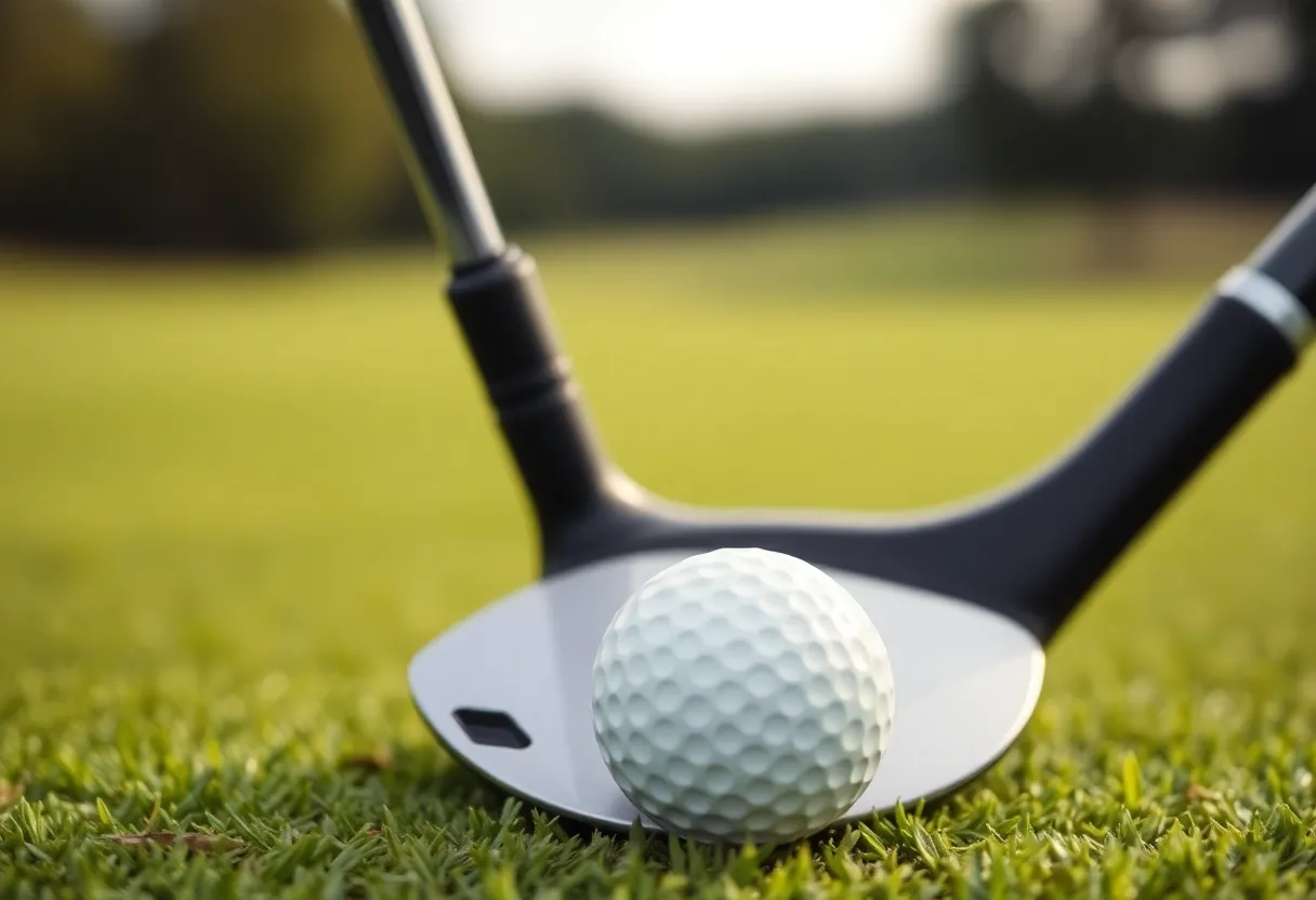 Golf club on a golf course representing recovery in golf