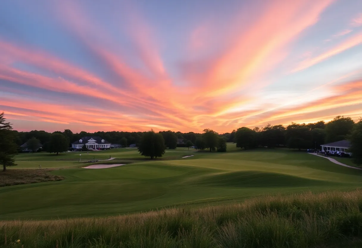 The Concession Golf Club with a view of golfers on the course during the Senior PGA Championship.