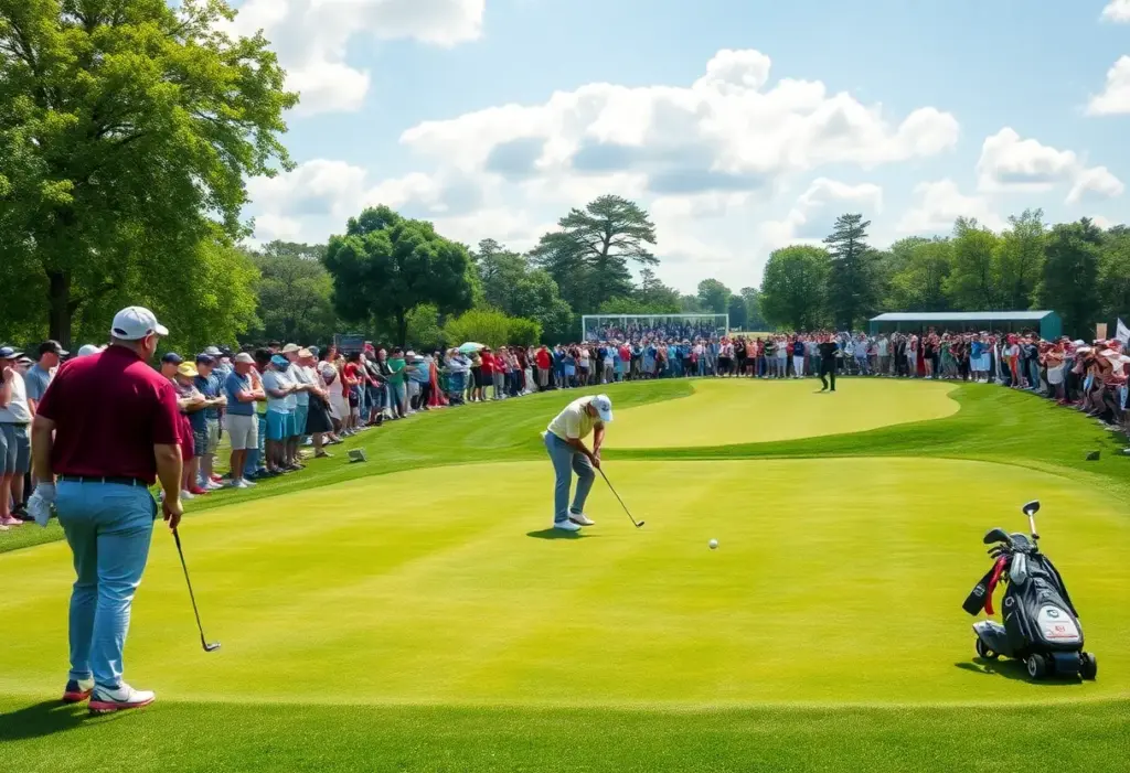 Golfers competing at the Asian Tour International Series