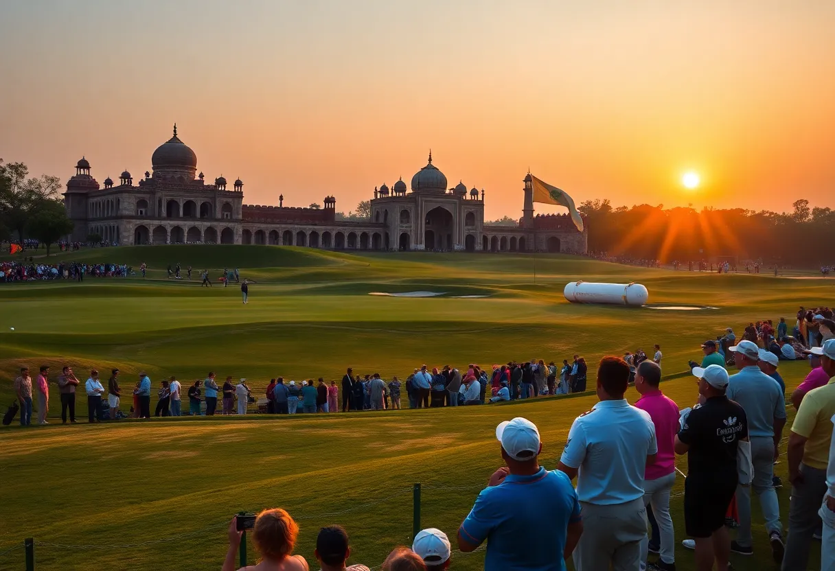 A scenic view of the DP World India Championship golf course