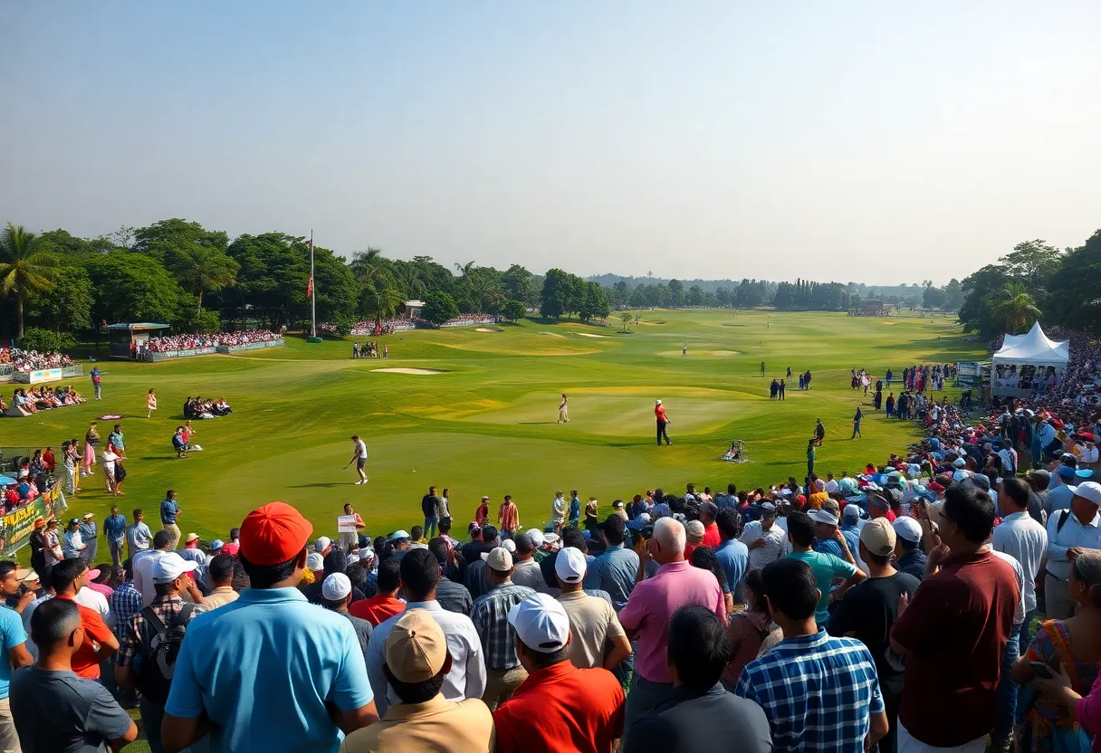 Golf tournament at the DP World India Championship