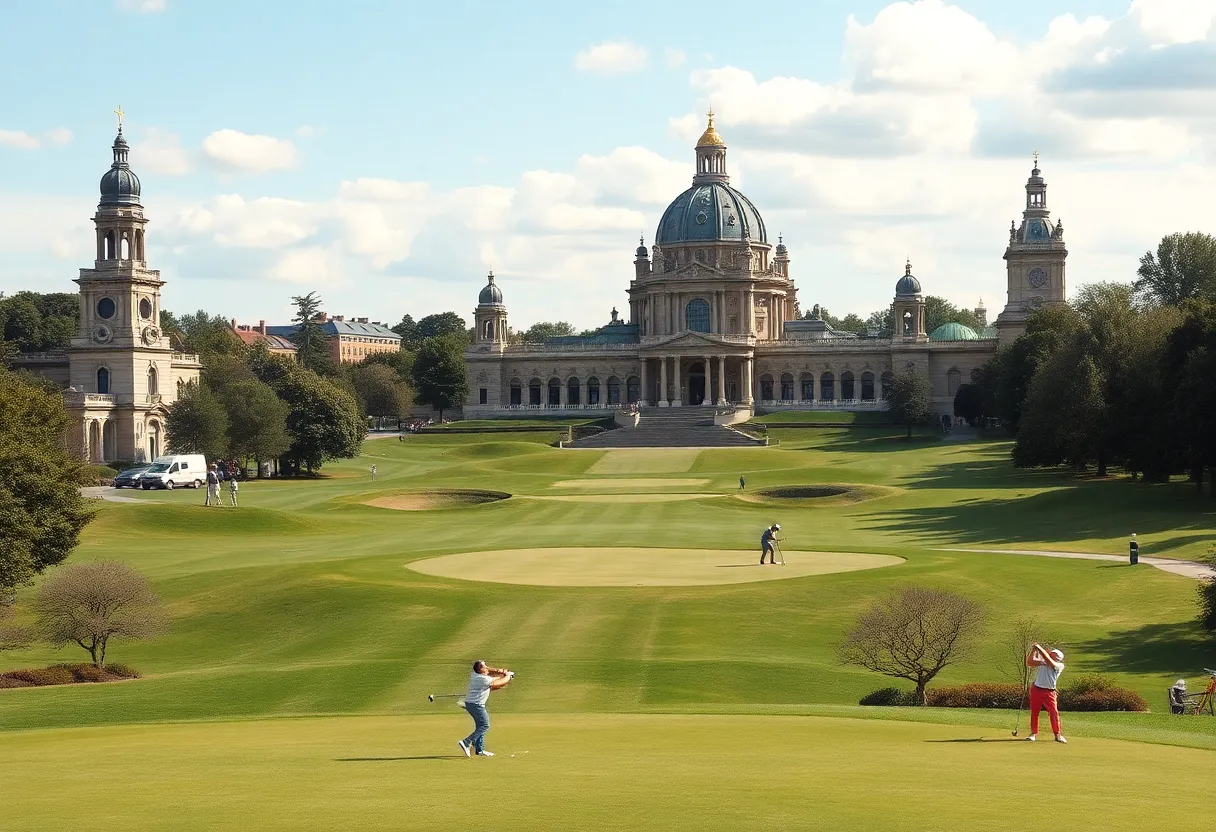 View of the Delhi Golf Club during the DP World India Championship