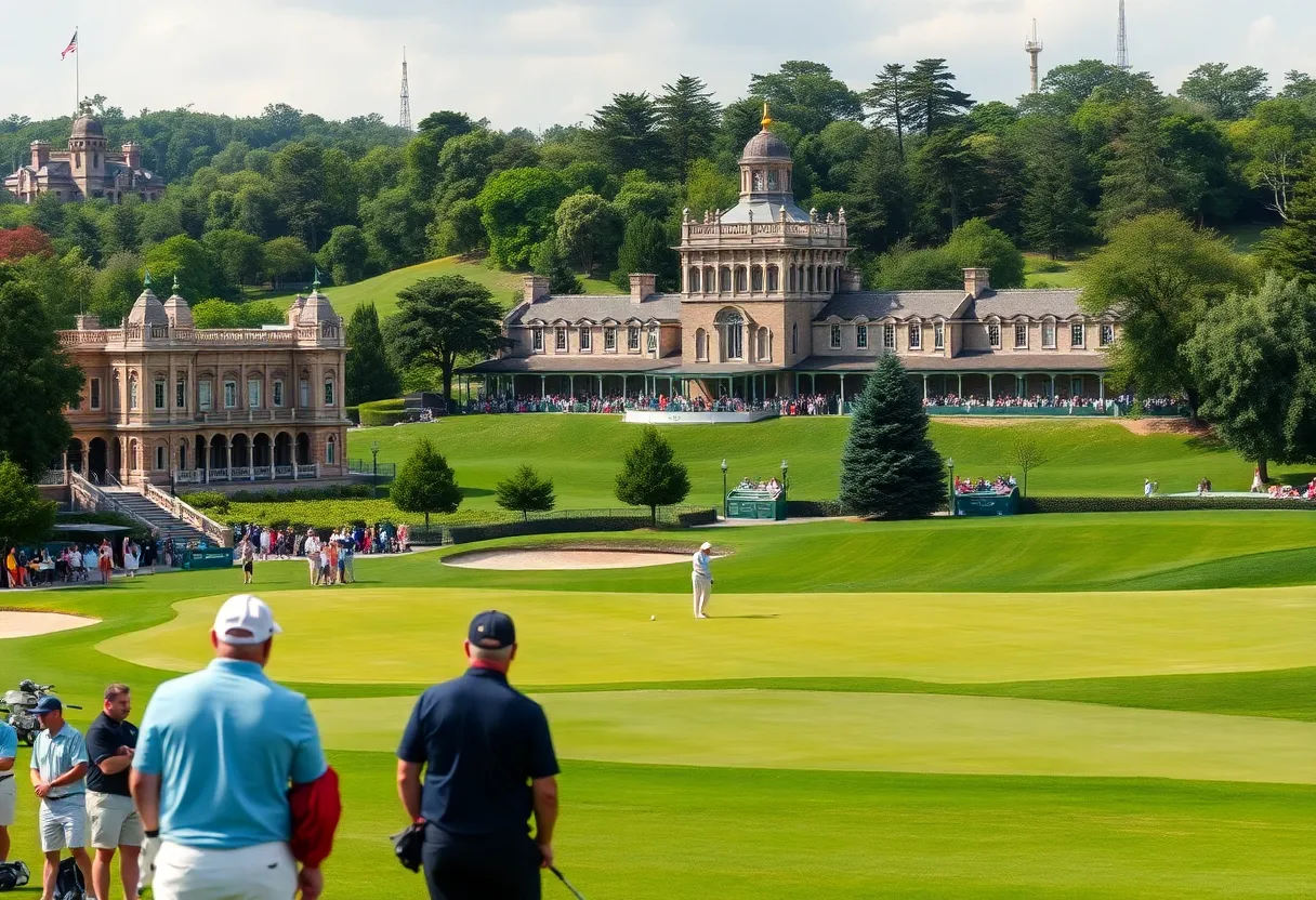 Golf course during DP World India Championship