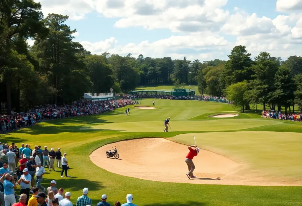 Players competing at the Sta. Elena Golf Club during the International Series Philippines