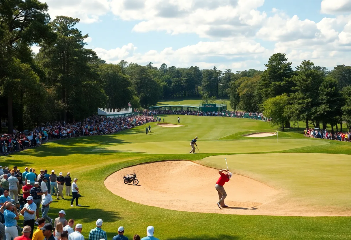 Players competing at the Sta. Elena Golf Club during the International Series Philippines