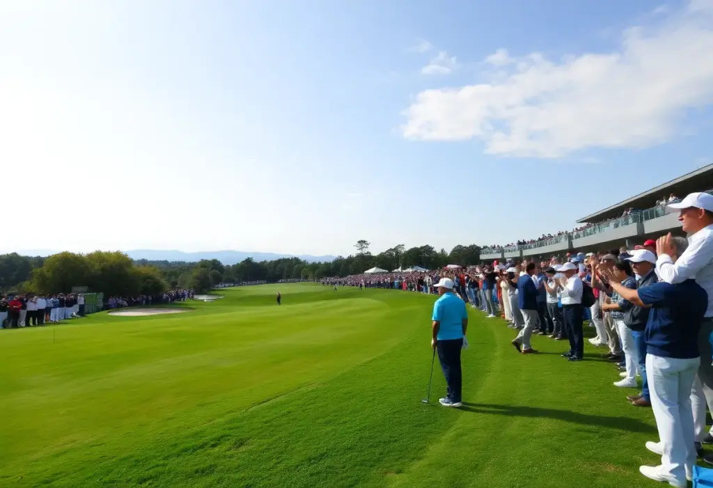 Scenic view of the Japan Open Golf Tournament at Nikko Country Club.