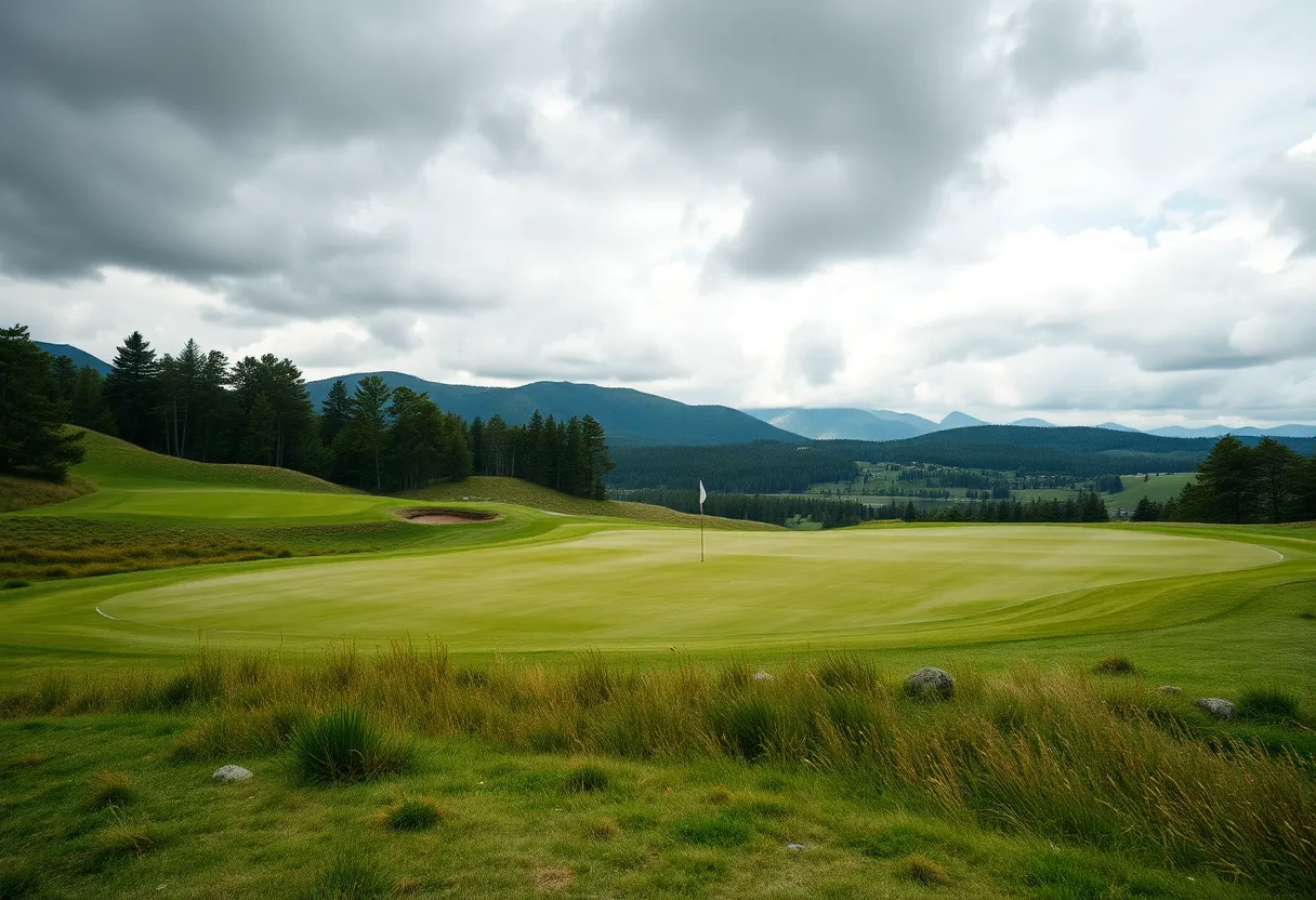 Jordan Gumberg playing golf at the Genesis Championship