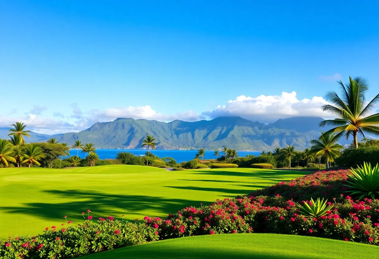 Scenic view of Kapalua Golf Course