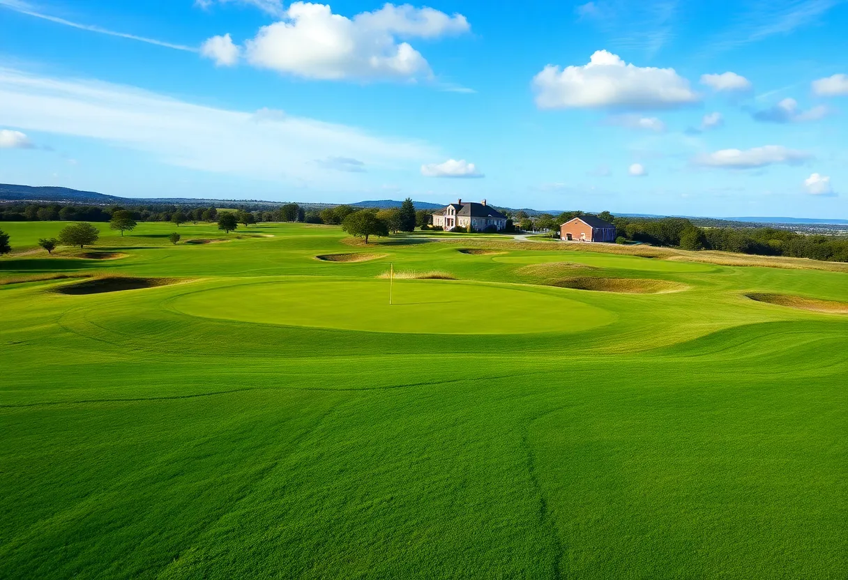 Renovated Mossy Oak Golf Course landscape