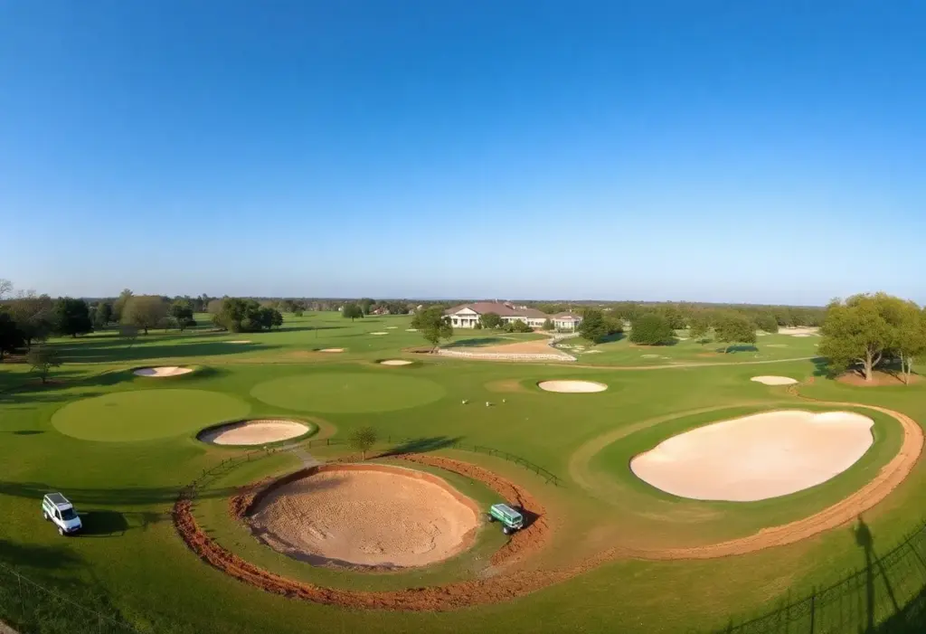 Construction at the Old Course golf course