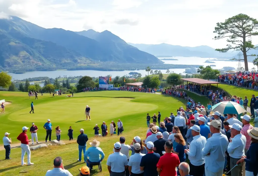 Golf course during the Egyptian Open tournament