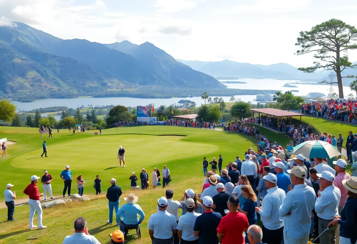Golf course during the Egyptian Open tournament