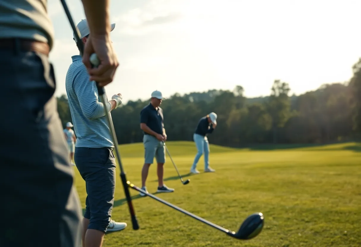 Golfers under pressure during the PGA Tour
