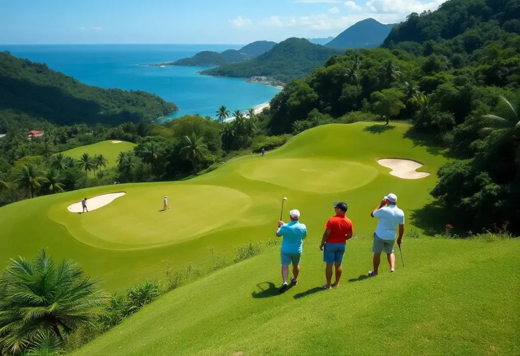 Scenic view of a golf tournament in the Philippines