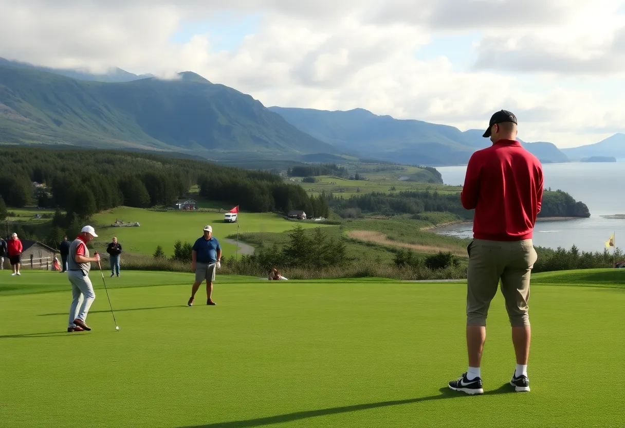 Golf tournament at Cabot Cape Breton