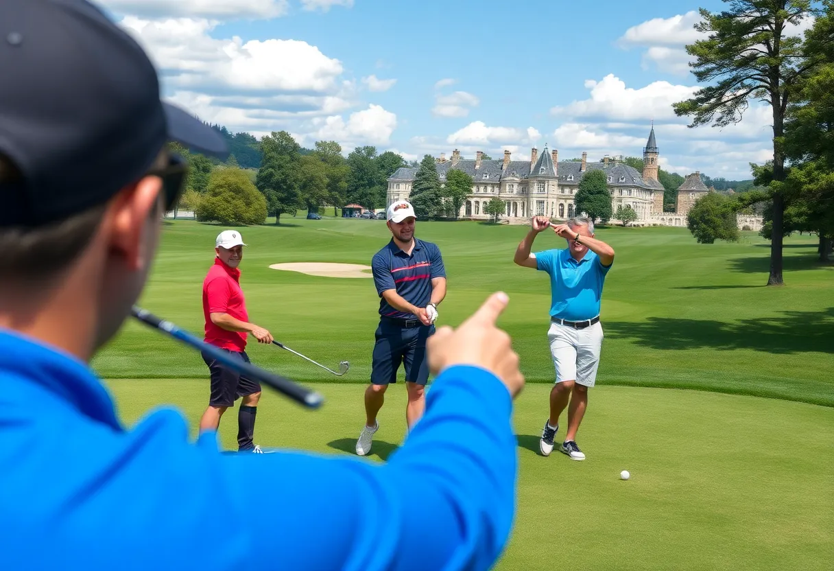 Team Europe celebrating their Ryder Cup victory
