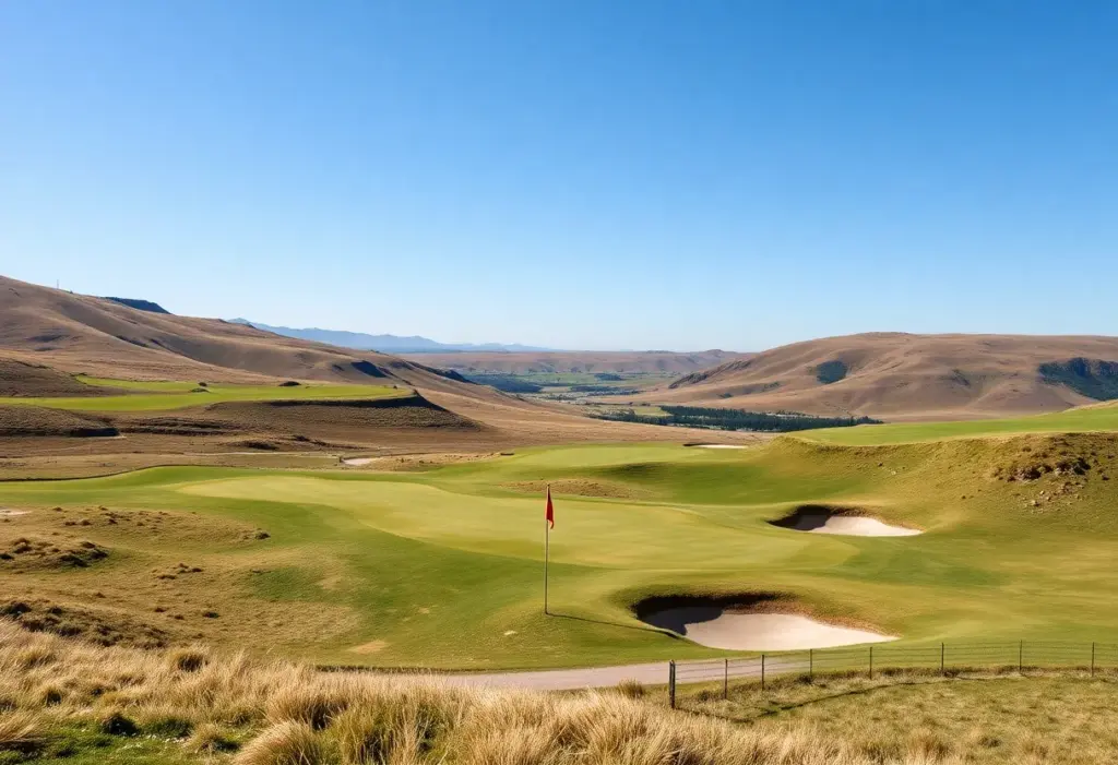 Dramatic landscape of St. George's Golf and Country Club showing rolling fairways and sloping greens