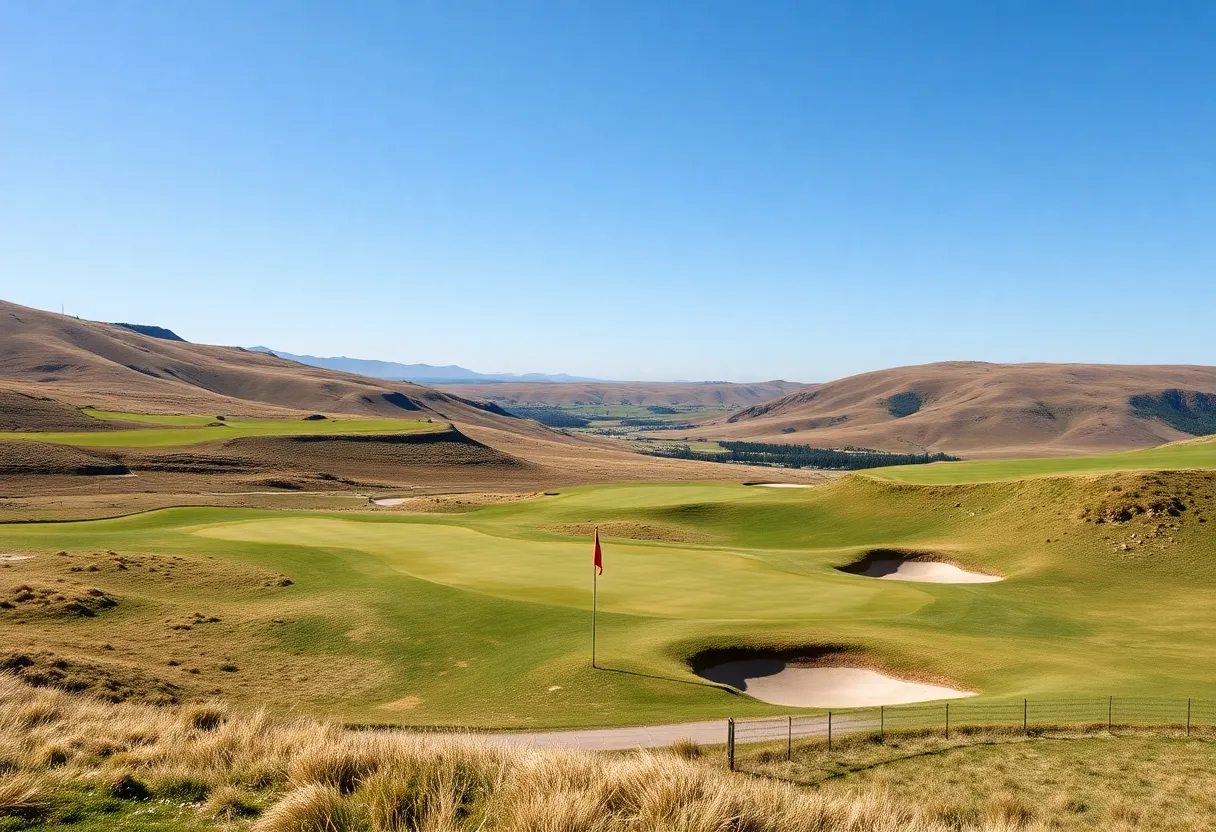 Dramatic landscape of St. George's Golf and Country Club showing rolling fairways and sloping greens