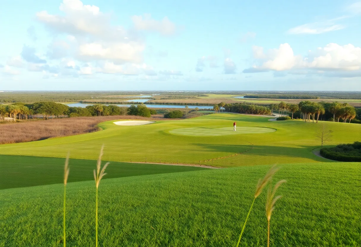 Newly constructed golf course at Streamsong Golf Resort
