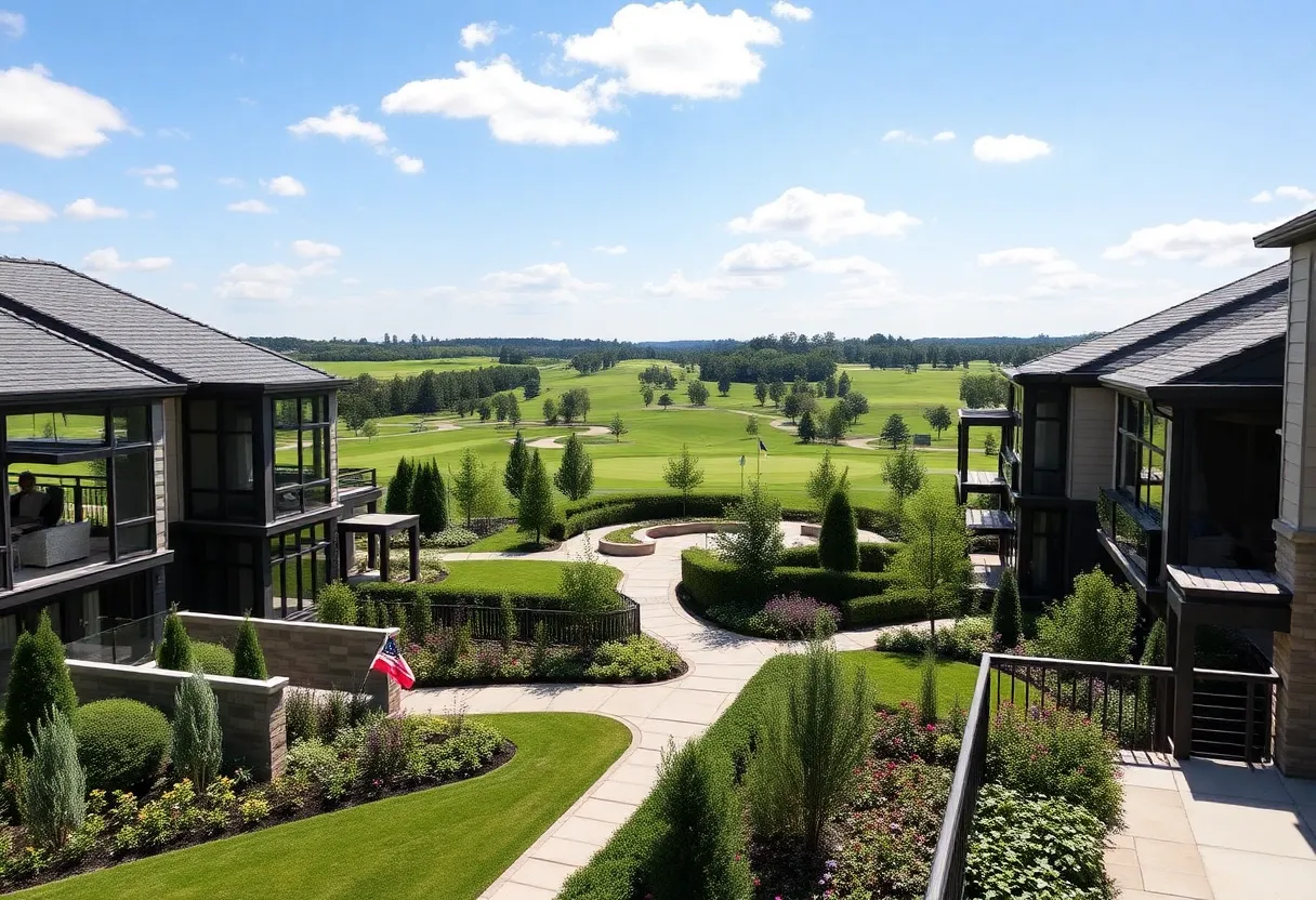 Luxury townhouses overlooking the St. Andrews Golf Course