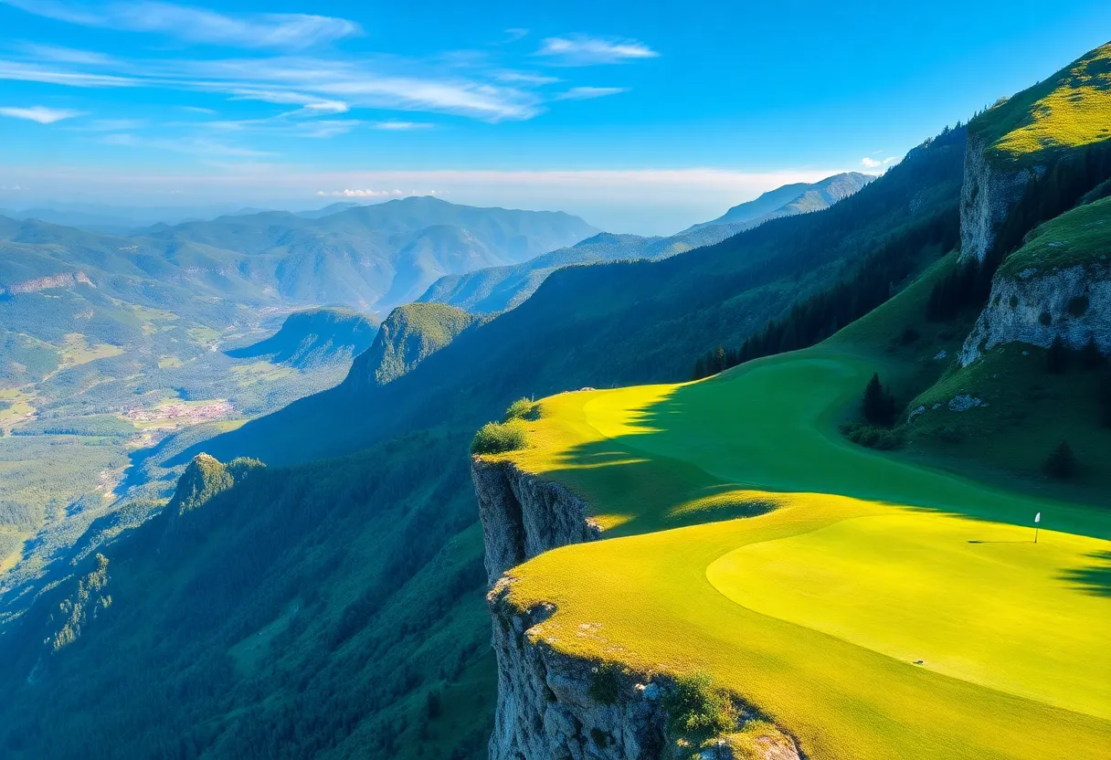 Dramatic views of The Keep golf course on Lookout Mountain.